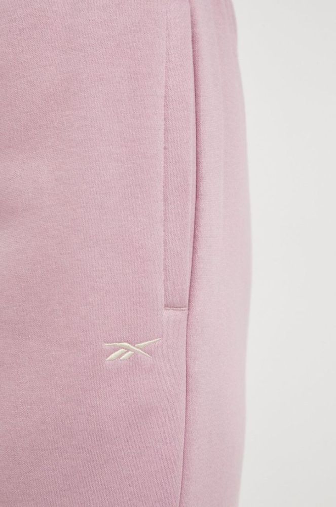 Спортивні штани Reebok Classic жіночі колір рожевий однотонні (2666132) фото 4