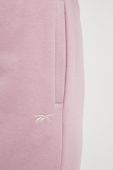 Спортивні штани Reebok Classic жіночі колір рожевий однотонні (2666132)