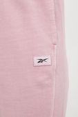 Спортивні штани Reebok Classic жіночі колір рожевий однотонні (2793523)