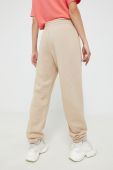 Спортивні штани adidas Originals жіночі колір бежевий однотонні HJ7865-MAGBEI