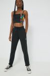 Спортивні штани adidas Originals жіночі колір чорний однотонні HM1837-BLACK Спортивні штани adidas Originals жіночі колір чорний однотонні HM1837-BLACK