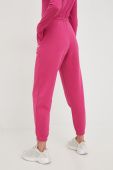 Спортивні штани Reebok жіночі колір рожевий з принтом