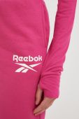 Спортивні штани Reebok жіночі колір рожевий з принтом