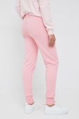 Бавовняні спортивні штани PS Paul Smith жіночі колір рожевий однотонні