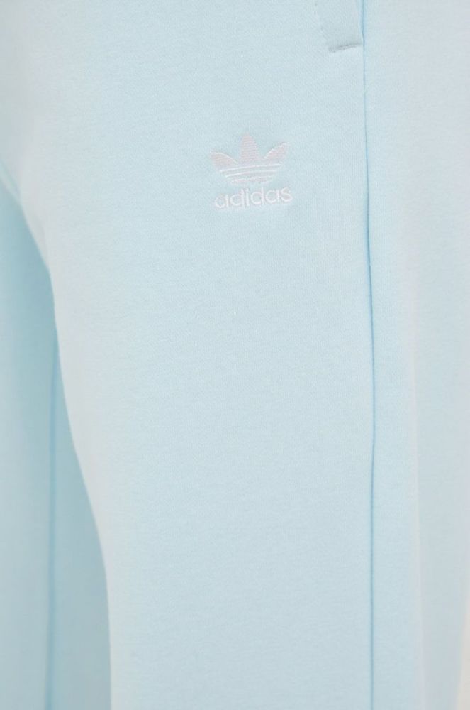 Спортивні штани adidas Originals жіночі однотонні колір блакитний фото 4