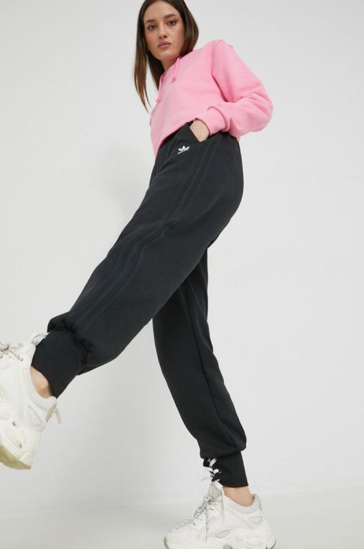 Спортивні штани adidas Originals Always Original жіночі колір чорний однотонні фото 2