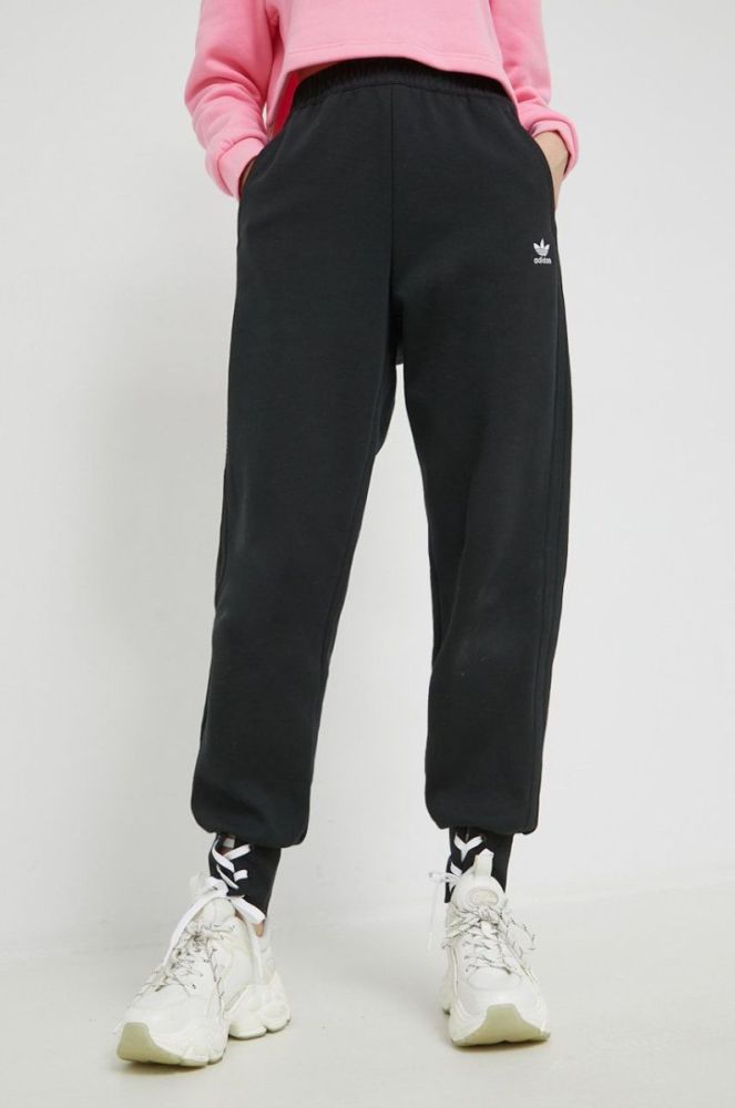 Спортивні штани adidas Originals Always Original жіночі колір чорний однотонні фото 4