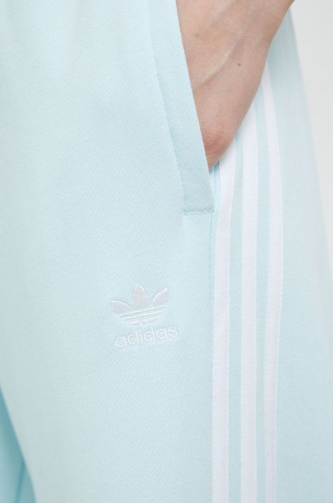 Бавовняні спортивні штани adidas Originals жіночі однотонні HM2144-ALMBLU колір блакитний фото 4
