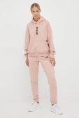 Спортивні штани Guess жіночі колір рожевий з принтом (2617587)
