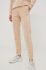 Спортивні штани Guess жіночі колір бежевий з аплікацією (2666163)