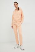 Спортивні штани Guess жіночі колір помаранчевий з аплікацією (2666186)