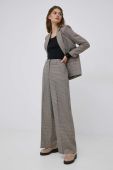 Штани Vero Moda жіночі колір бежевий широке висока посадка (2824295)