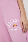 спортивні штани Ellesse жіночі колір рожевий з аплікацією