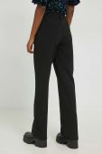 Штани Noisy May жіночі колір чорний кльош висока посадка