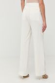 Штани Victoria Beckham жіночі колір білий пряме висока посадка