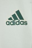 Спортивні штани adidas жіночі колір зелений з принтом