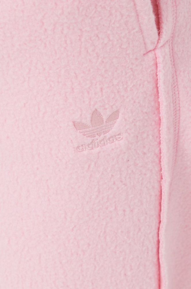 Спортивні штани adidas Originals жіночі колір рожевий однотонні фото 4