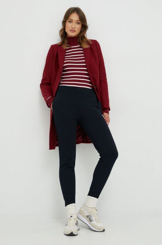 Спортивні штани Tommy Hilfiger жіночі колір синій однотонні (2593718) фото 2