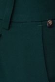 Штани Tommy Hilfiger жіночі колір зелений пряме висока посадка