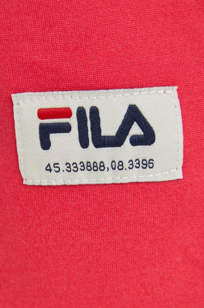 Спортивні штани Fila жіночі колір помаранчевий однотонні фото 4