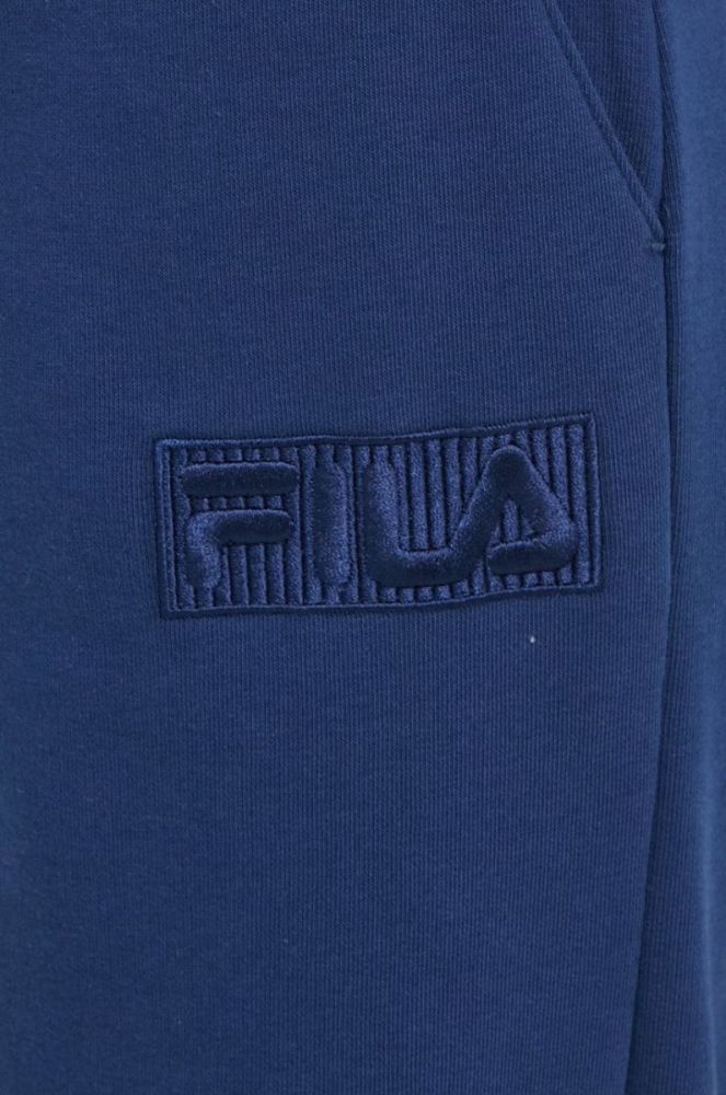 Спортивні штани Fila жіночі колір синій з аплікацією (2609256) фото 4