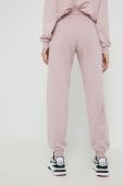Спортивні штани Fila жіночі колір рожевий однотонні (2613856)