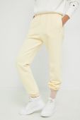 Спортивні штани Champion жіночі колір жовтий однотонні 115487-ASB