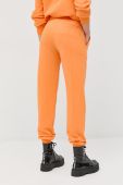 Бавовняні спортивні штани Patrizia Pepe жіночі колір помаранчевий однотонні
