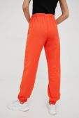 Бавовняні спортивні штани P.E Nation жіночі колір помаранчевий однотонні