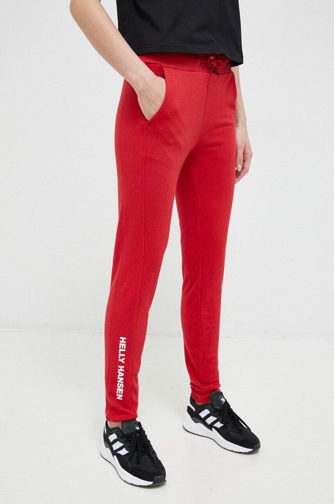 Спортивні штани Helly Hansen колір червоний однотонні (3026816)