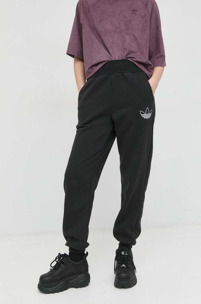 Спортивні штани adidas Originals жіночі колір чорний однотонні (2933067) фото 2
