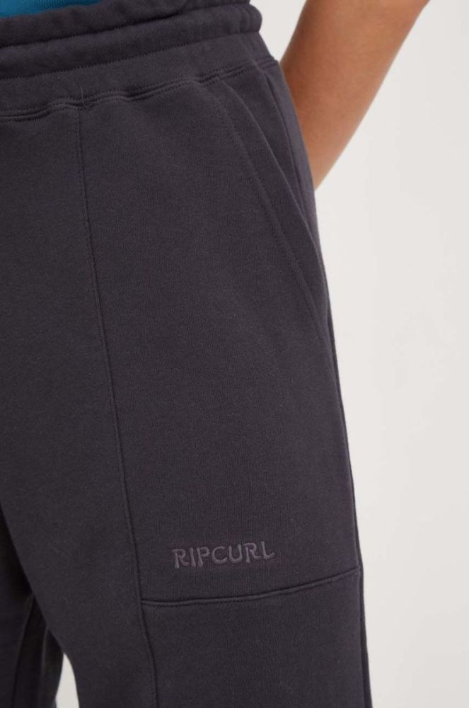 Спортивні штани Rip Curl жіночі колір сірий однотонні фото 4