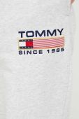 спортивні штани Tommy Jeans жіночі колір сірий меланж