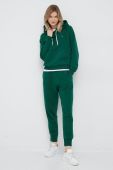 Спортивні штани Polo Ralph Lauren жіночі колір зелений однотонні