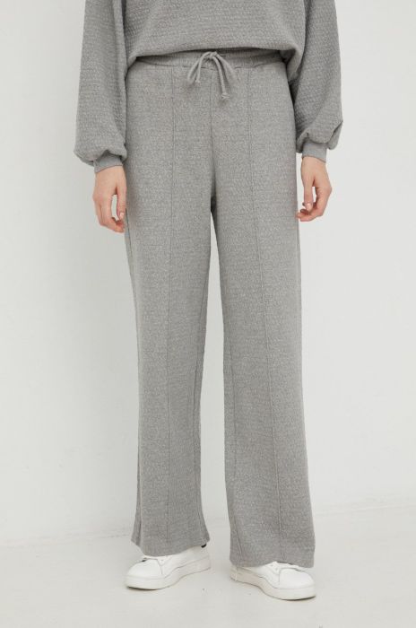 Спортивні штани American Vintage жіночі колір сірий меланж