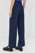 Штани Bardot жіночі колір синій широке висока посадка