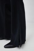 Штани United Colors of Benetton жіночі колір чорний широке висока посадка (2755994)