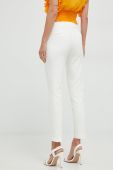 Штани Morgan жіночі колір білий пряме середня посадка