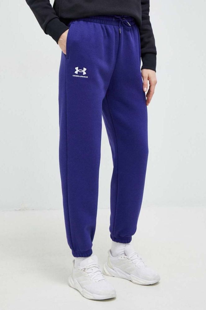 Спортивні штани Under Armour жіночі колір синій однотонні (3021496)