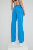 Штани Vila Vikammas жіночі прямі висока посадка колір блакитний