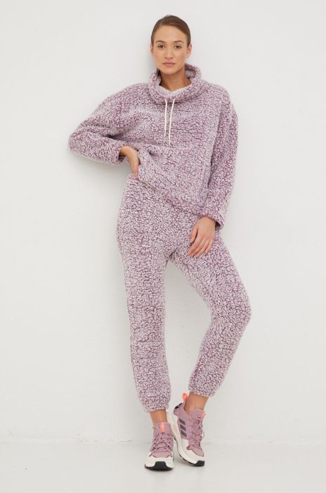 Спортивні штани Protest жіночі колір фіолетовий візерунок