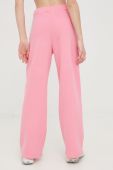Спортивні штани Femi Stories Flare жіночі колір рожевий з аплікацією