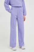 Спортивні штани Femi Stories Flare жіночі колір фіолетовий з аплікацією