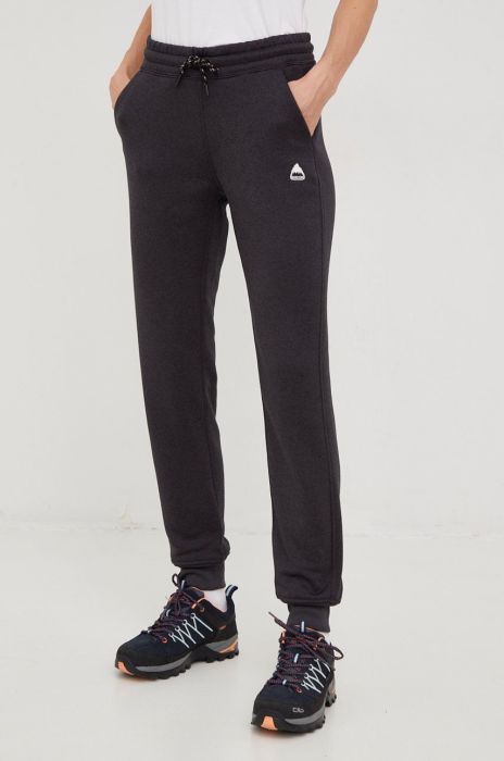 Спортивні штани Burton жіночі колір сірий однотонні