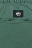 Штани Vans жіночі колір зелений широке висока посадка