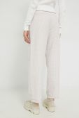 Штани Brixton жіночі колір бежевий пряме висока посадка