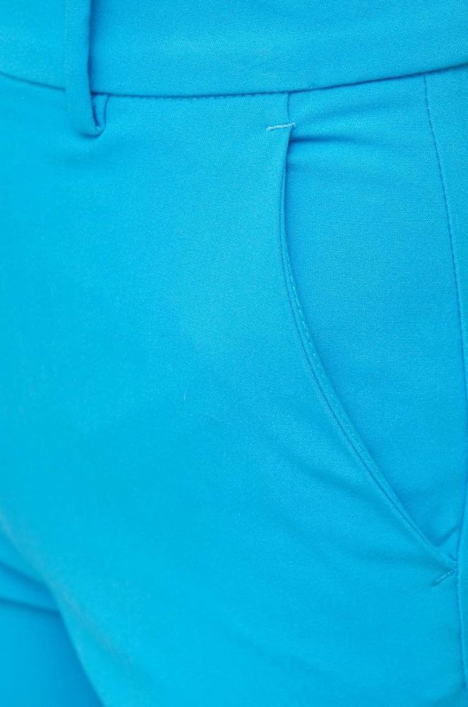 Штани United Colors of Benetton жіночі широке висока посадка колір блакитний (2848227) фото 4