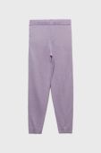 Дитячі спортивні штани Guess колір фіолетовий однотонні (2455254)