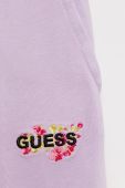 Дитячі спортивні штани Guess колір фіолетовий однотонні (2420955)