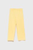 Дитячі спортивні штани Guess колір жовтий однотонні